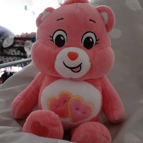 Care Bears 22033 9 Inch Bean Plush Love-A-Lot Bear, Collectable Cute Plush Toy - Picture 1 of 7